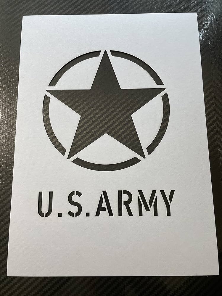 Amazon.co.jp: A4厚紙 ステンシルシート U.S.ARMY ミリタリー 軍隊