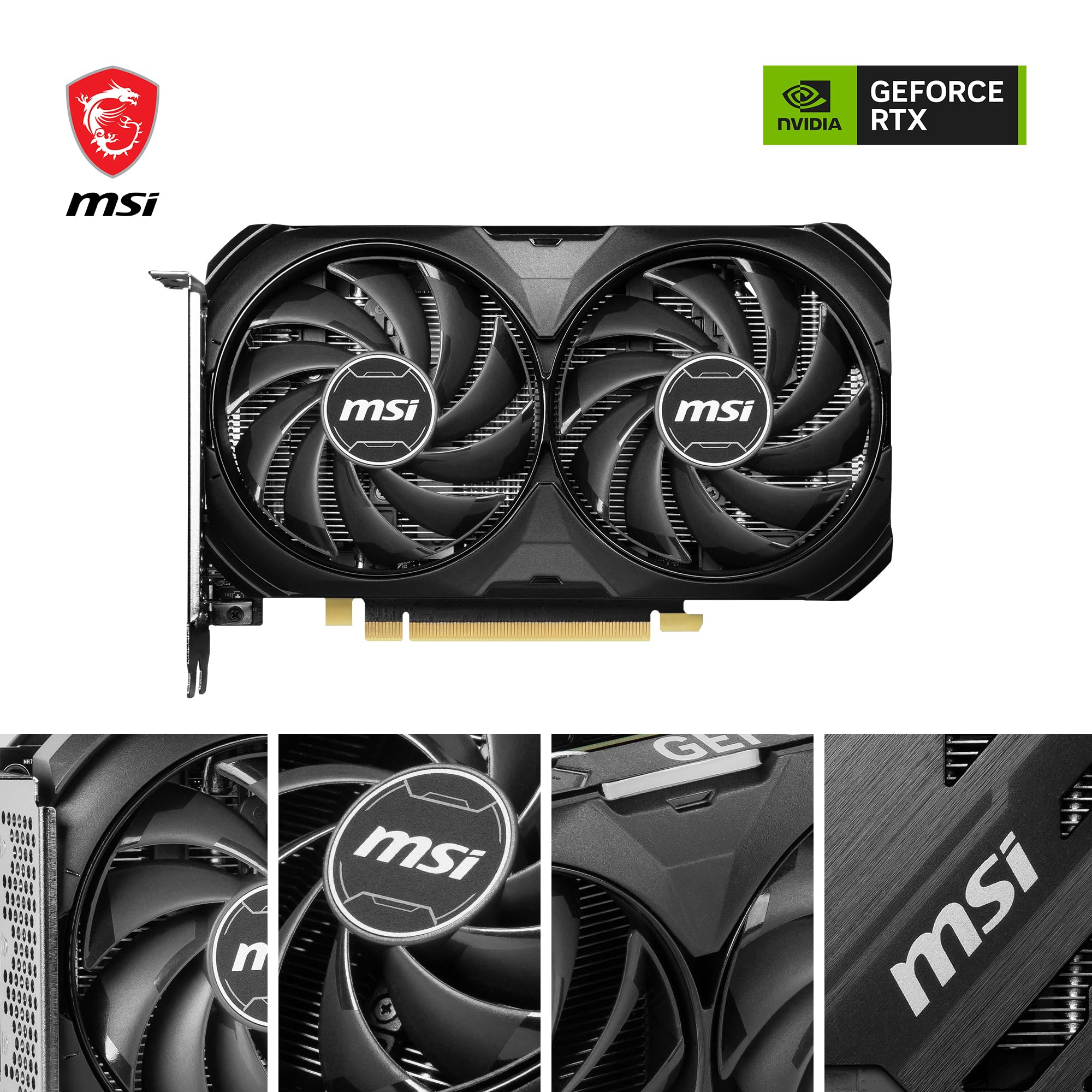 Amazon.com: MSI GeForce RTX 4060 Ti Ventus 2X Black 8G OC Graphics