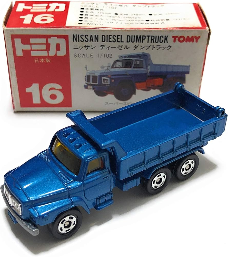 Amazon.co.jp: トミカ 日本製 16 日産 ディーゼル ダンプトラック 1