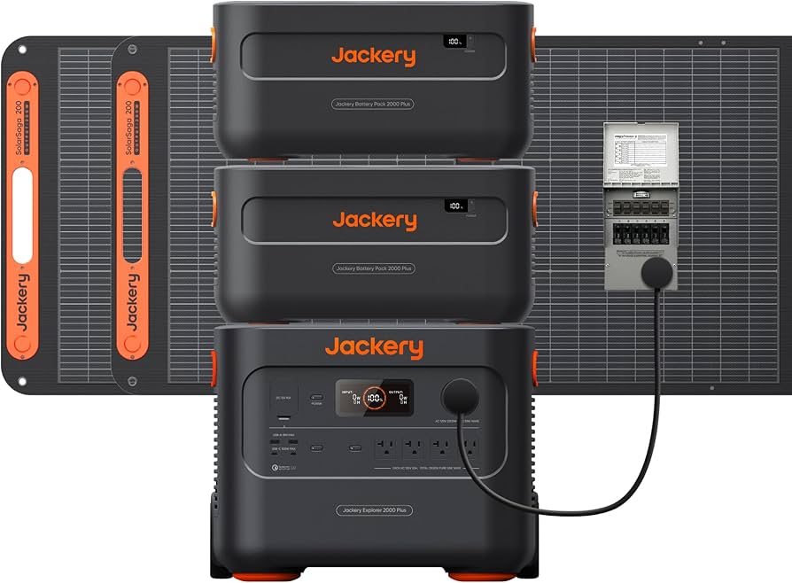 Amazon.com : Jackery Explorer 2000 Plus Kit (6kWh)+Manual Transfer