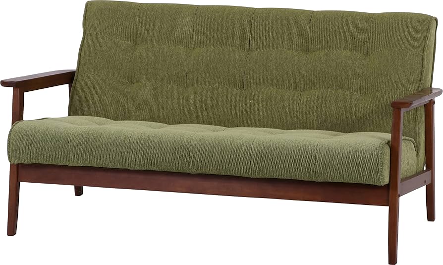 Amazon｜不二貿易(Fujiboeki) ソファ 2人掛け 肘付き 幅135×奥行73×高