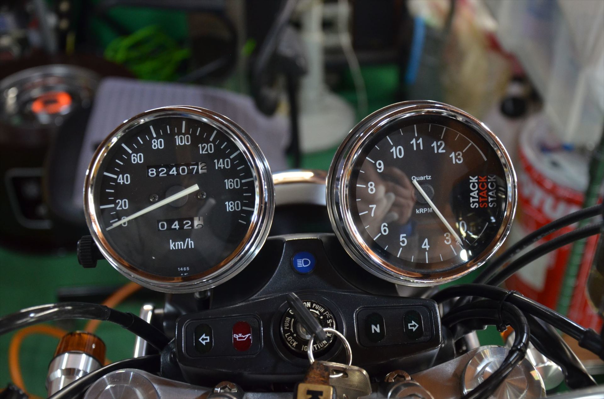 ゼファー750のスピードメーターをフルスケールメーターにしてみよう