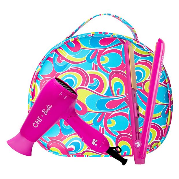 CHI x Barbie On-The-Go Flat Iron & Hair Dryer Travel Kit