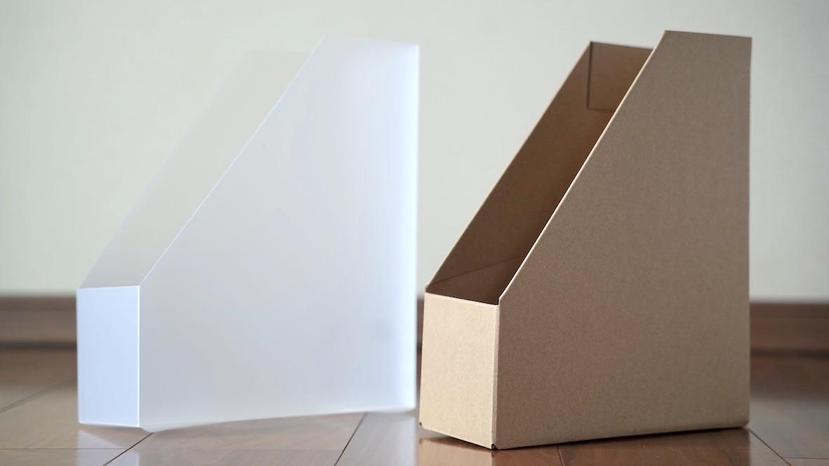 ダイソーの110円ファイルボックスで「無印良品っぽい収納」が実現した