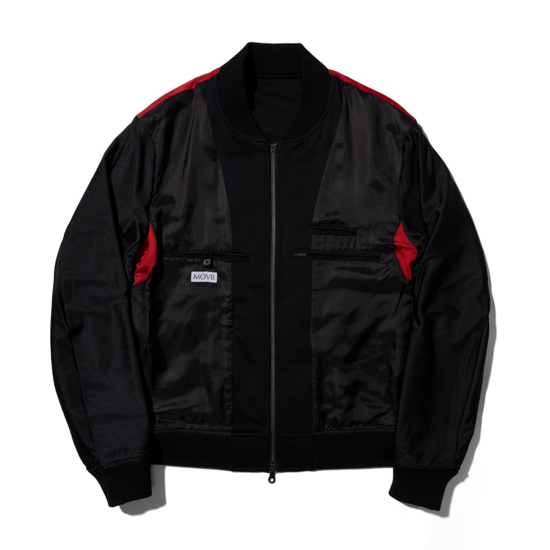 Duplex Wool Jersey トラベルMA-1 ブラック – MINIMAL WARDROBE