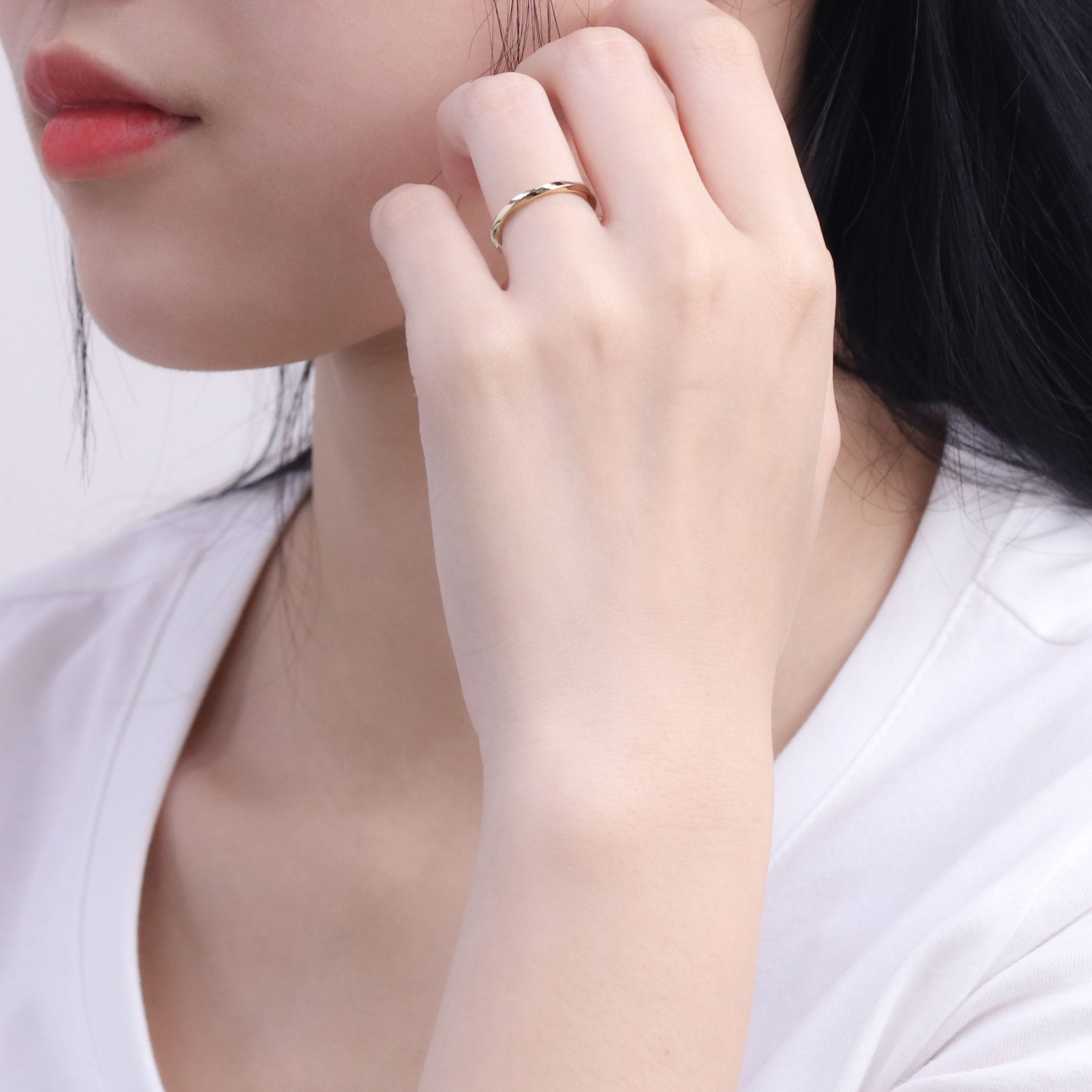 WEB限定】K10 イエローゴールド リング※ピンキーサイズあり