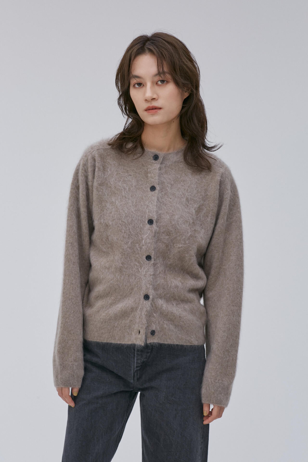 ATON / ROYAL CASHMERE FUR CREWNECK CARDIGAN | THE LIBRARY（ザ