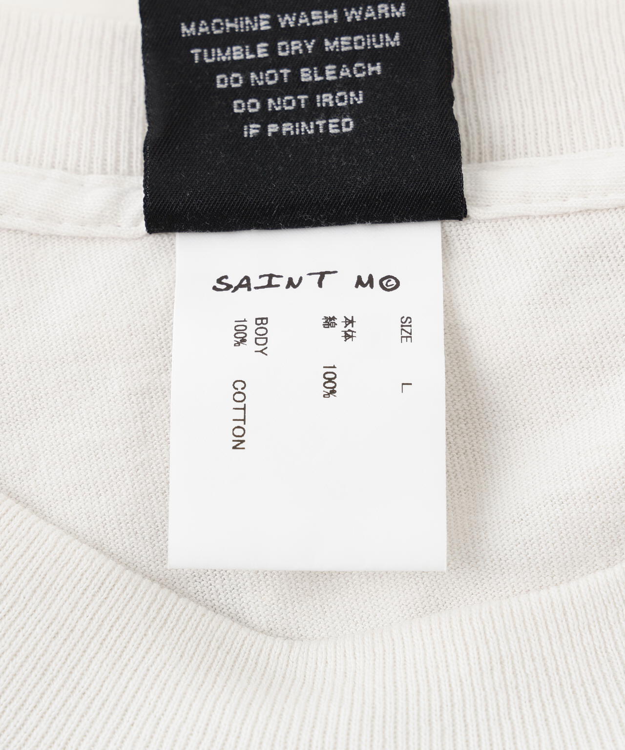 SAINT MICHAEL/セントマイケル/LS TEE/NEW BODY RULES/WHITE | ROYAL