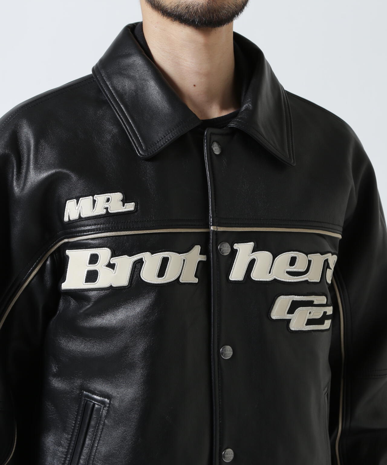 AVIREX × MR.BROTHERS CUT CLUB》VARITY LEATHER JACKET | AVIREX