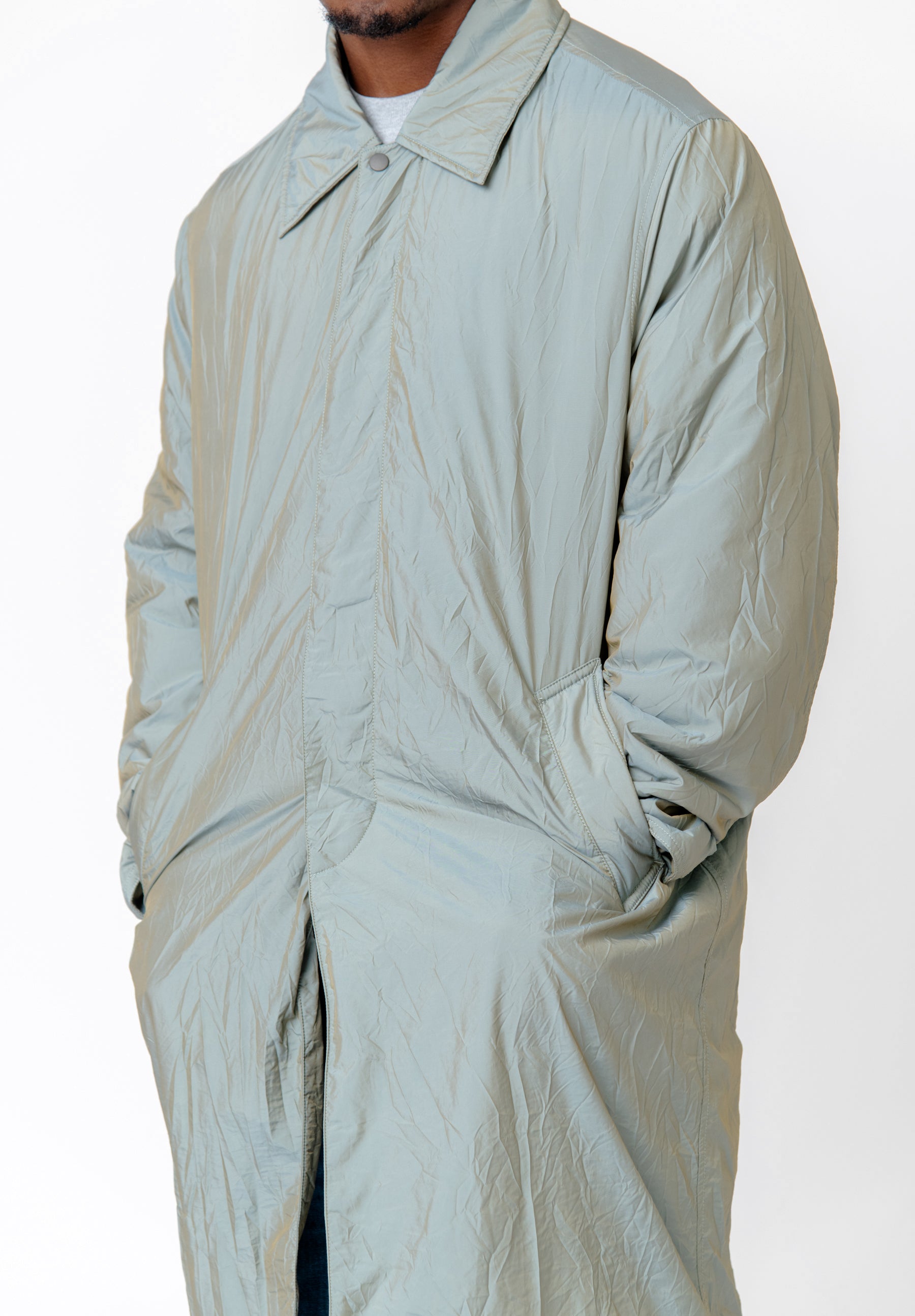 Blithe Coat Crinkle Solaro Shining Olive M4241BSO – NOMAD