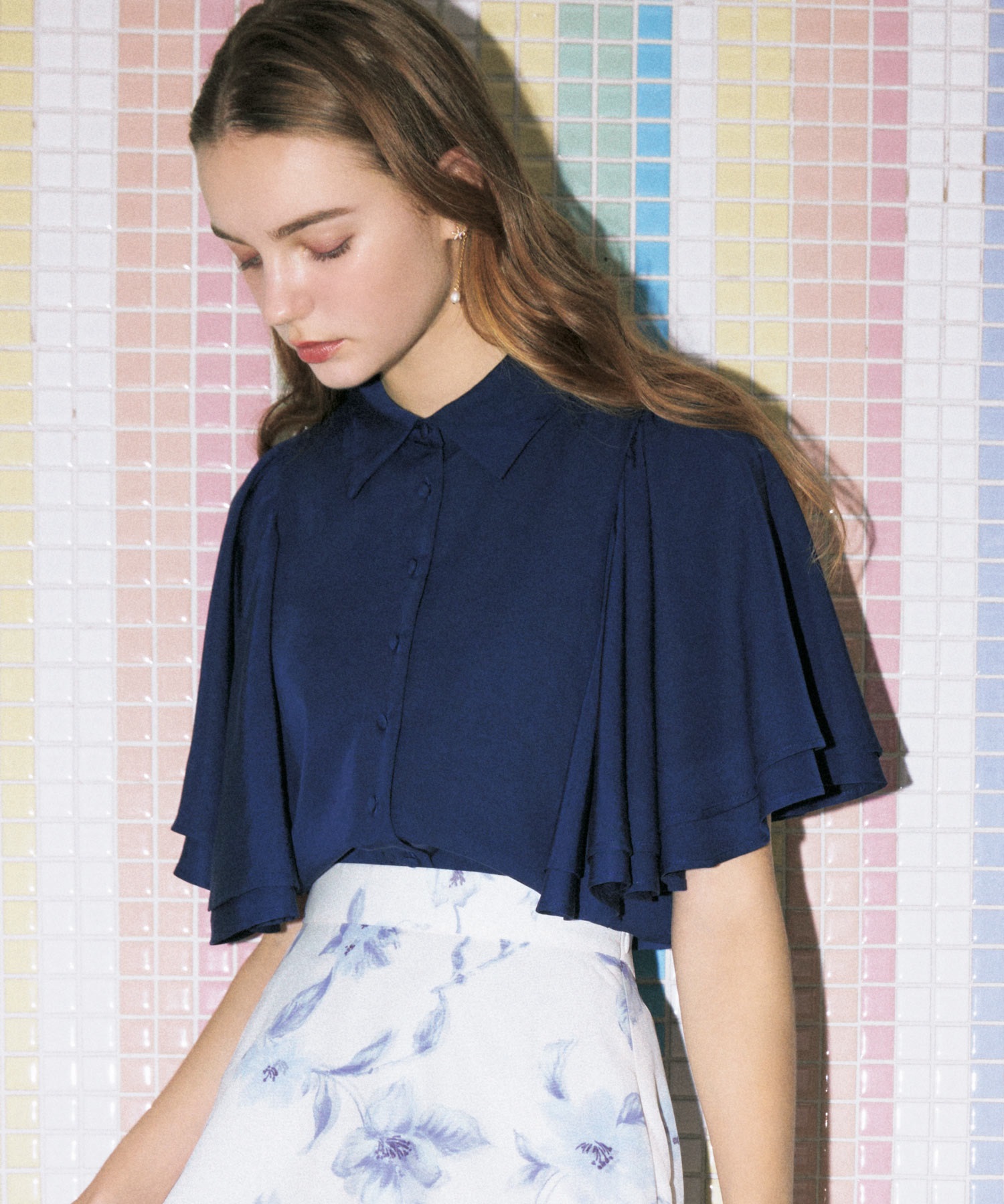 ラッフルスリーブブラウス | シャツ・ブラウス | NOELA OFFICIAL WEB STORE