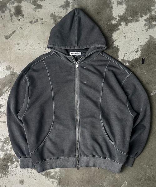 A'GEM/9 × .kom 『A'gem/エージェム』 切り替えZIPパーカー A'gem│A