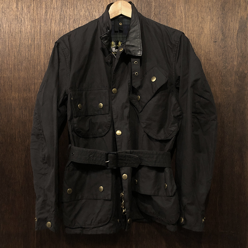 90s ミント 希少色 黒 40 バブアー ビデイル Barbour bedale ビデイル