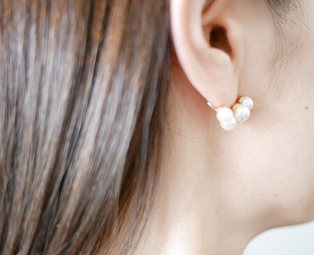 着画】ARTIDA OUD「philia アコヤパール リバース スタッドシングル