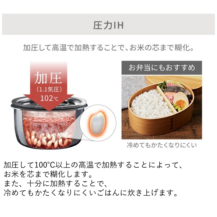 パナソニック 5合炊き 圧力IHジャー炊飯器 SR-CR10A-K ブラック