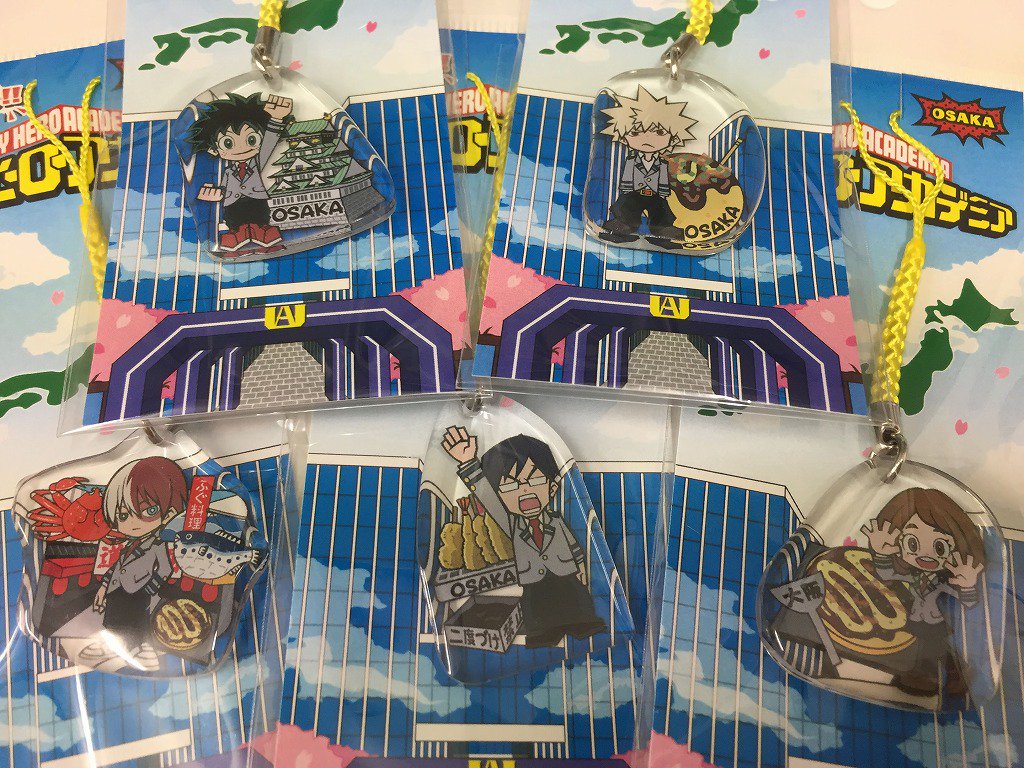 グッズ情報】「僕のヒーローアカデミア」ご当地アクリル根付(大阪)が