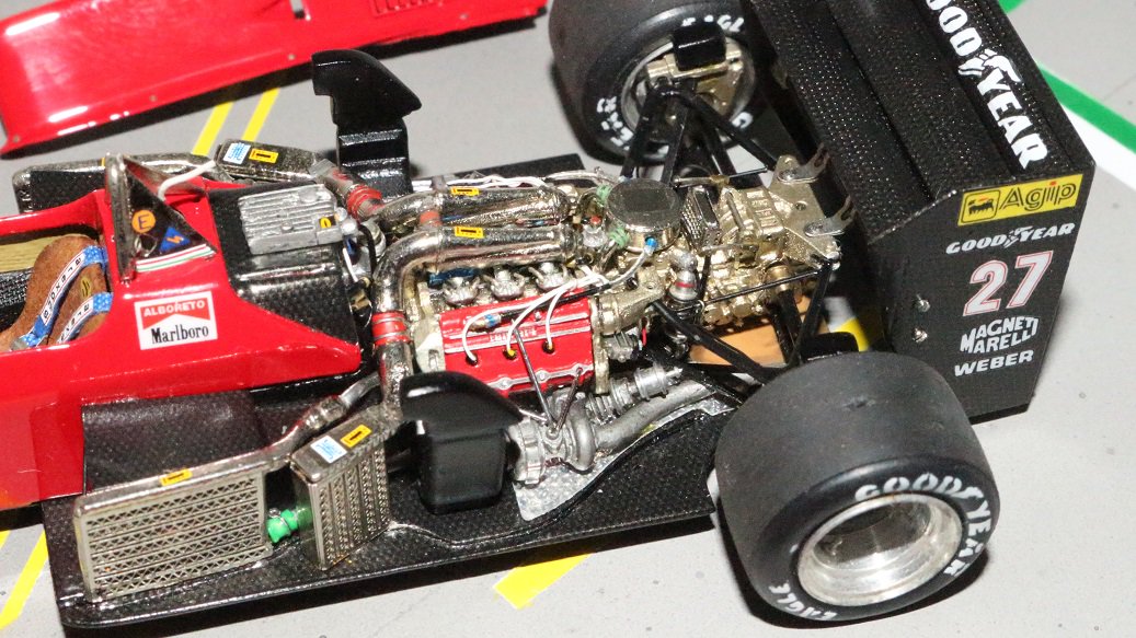 Bosica Ferrari 156/85 ItalyGP No.27 Michele Alboreto 希少で非常に