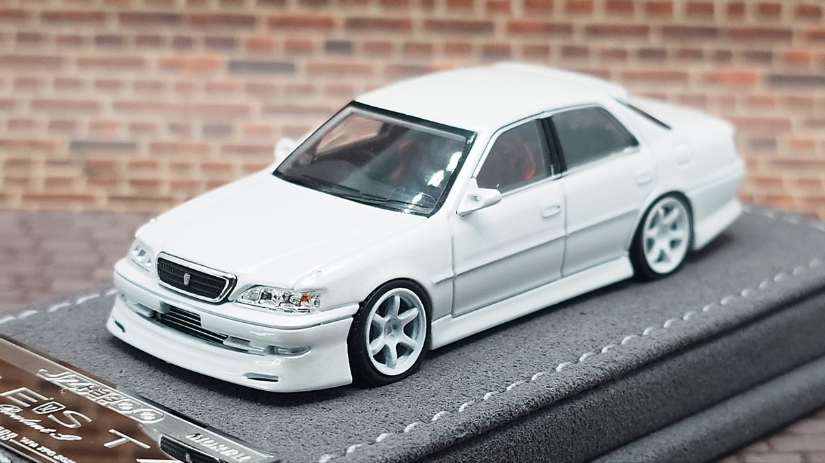 MORTAL 1/64 トヨタ クレスタ カスタム ドリフト仕様 ホワイト MORTAL