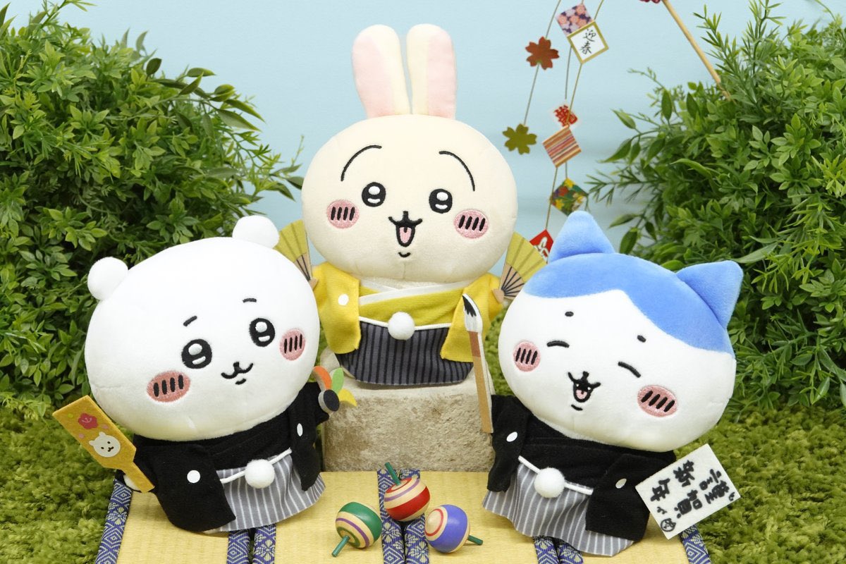 🌟新商品🌟 『ぽてたまぬいぐるみ(ちいかわ正月/ハチワレ正月/うさぎ