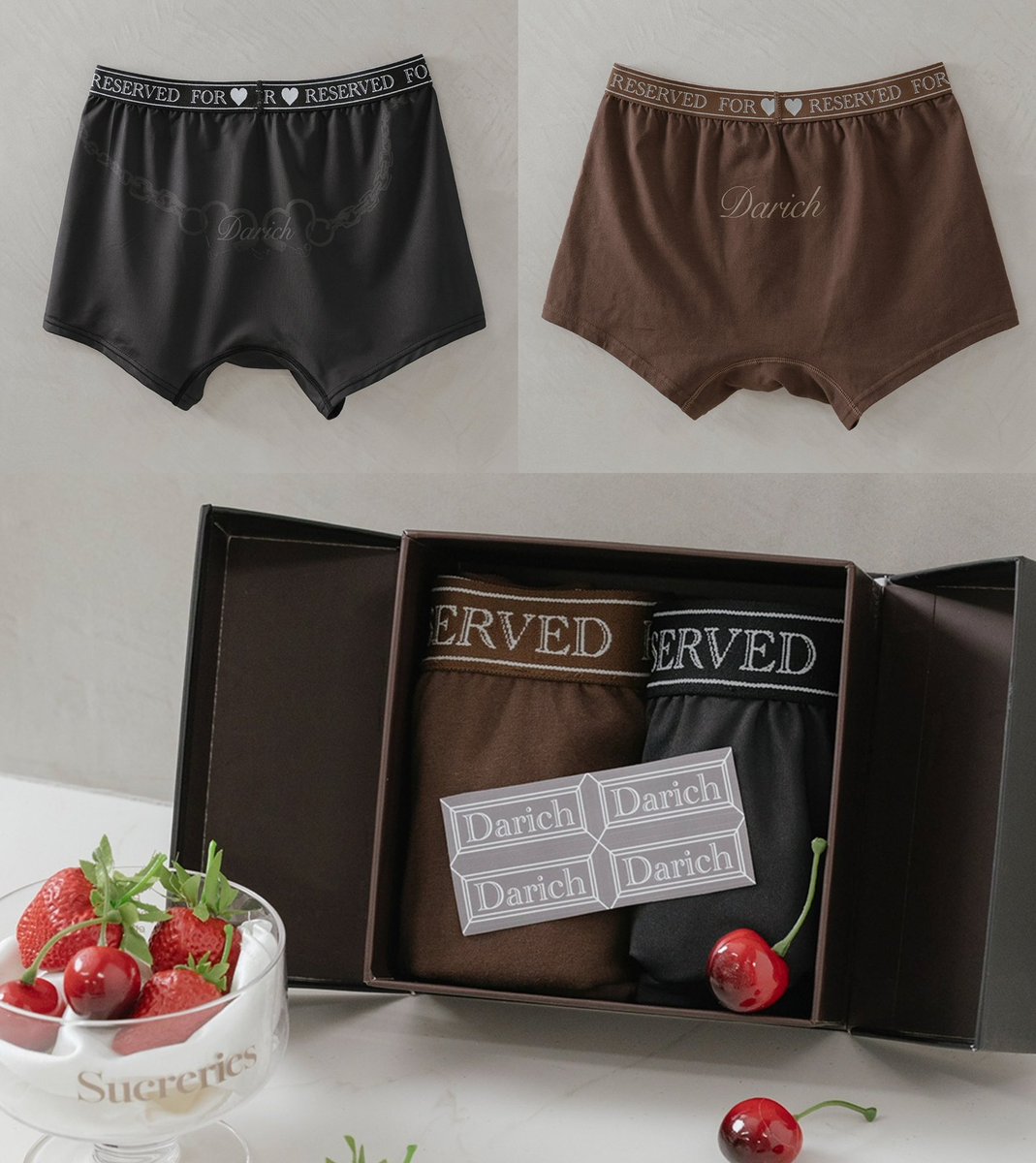 Valentine Gift for Him ― 「RESERVED FOR HER」のメッセージ入り