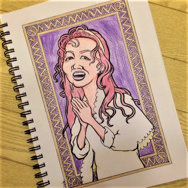 中島みゆき さん #誕生日 #2月23日 #2月23日生 #似顔絵 #Shirakeの