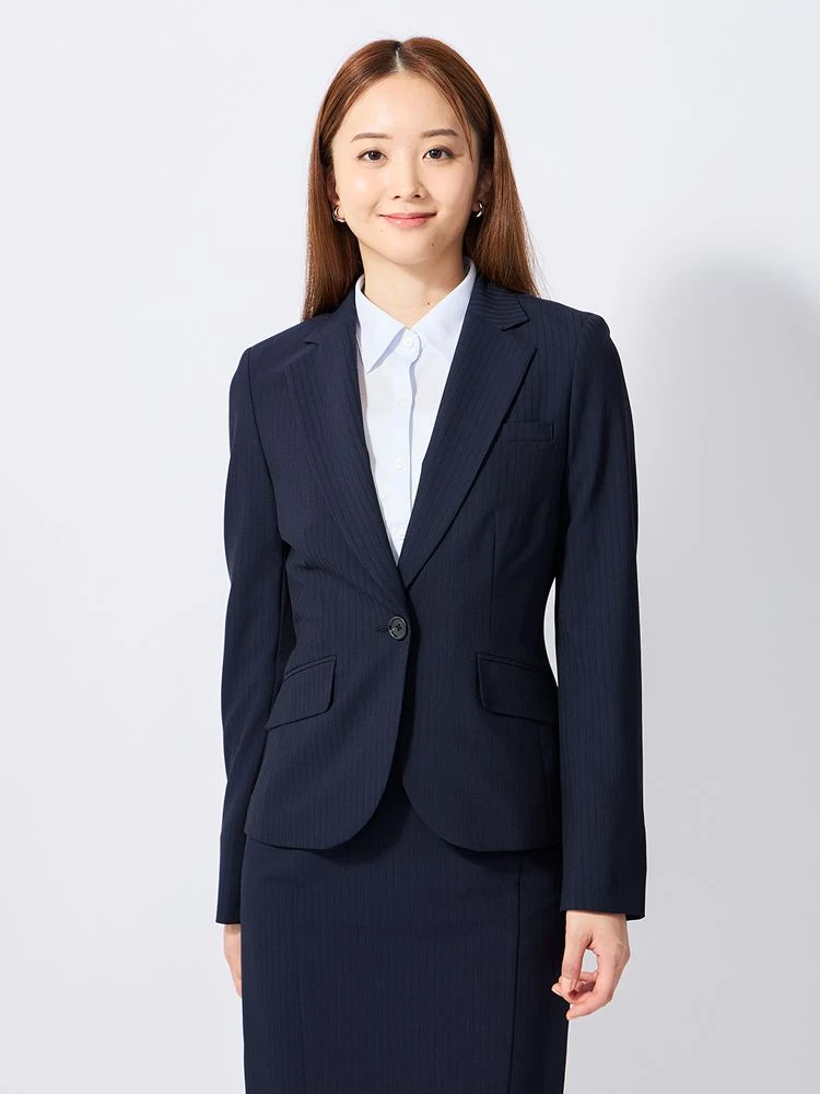 M．グレー スマ美スーツ テーラージャケット ネイビー | P.S.FA公式通販