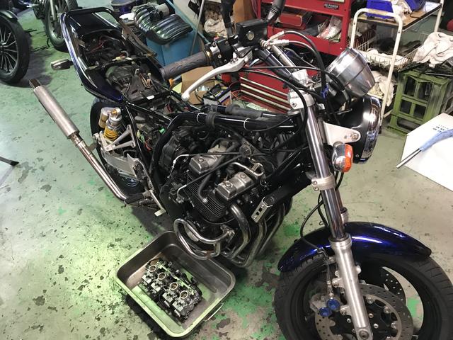 ヤマハ XJR400R キャブレター オーバーホール キャブ分解清掃