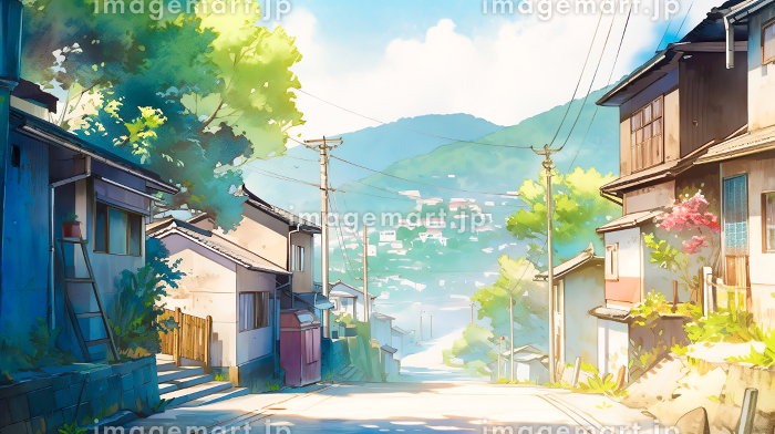 田舎の風景 デジタルアート 田舎の風景」 by しばしょー｜Artmeter