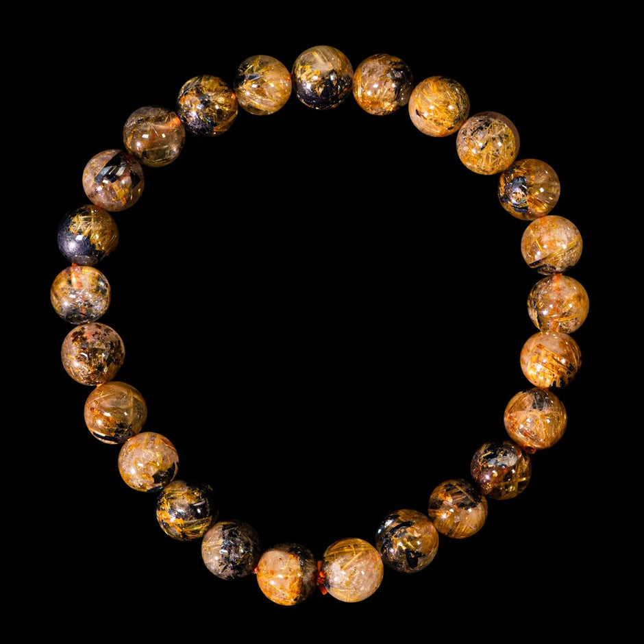 太陽放射ルチル【ルチル専門店クォーツラボ】ヘマタイト核の希少石を直