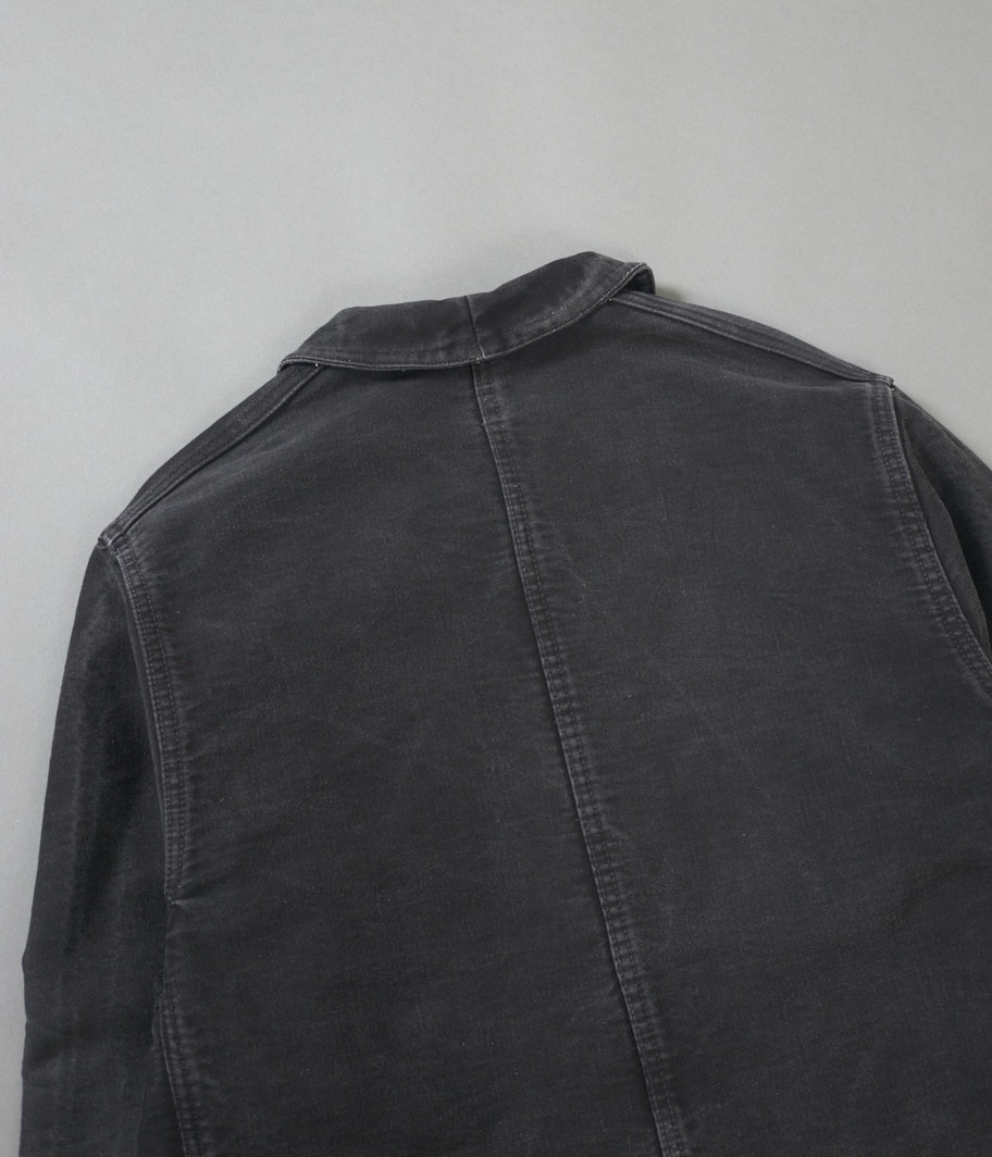 60's ブラックモールスキンフレンチワークジャケット - Fresh Service