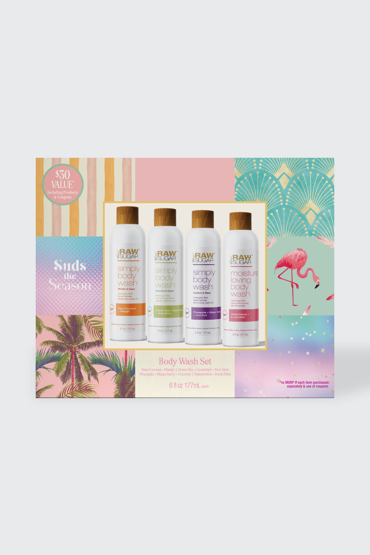 Suds The Season Body Wash Kit - 4 Piece Personal Care Kit