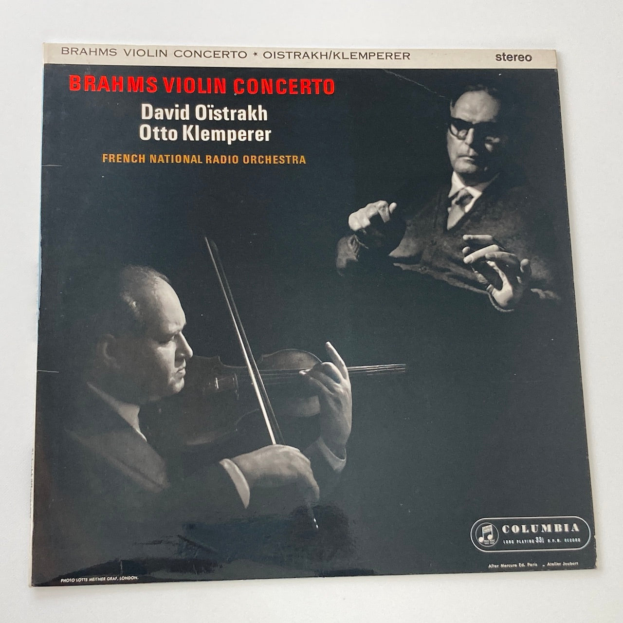 LP/ オイストラフ、クレンペラー / ブラームス：ヴァイオリン協奏曲