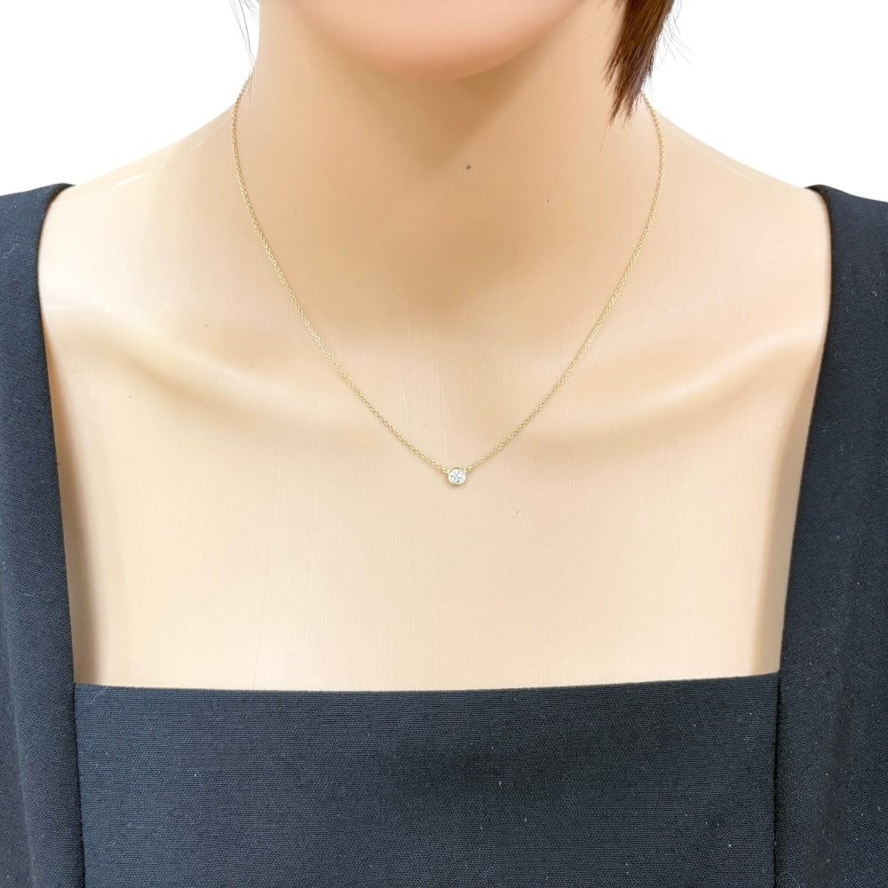 TIFFANY&Co. ティファニー バイザヤード 約0.17ct ネックレス 18金 K18