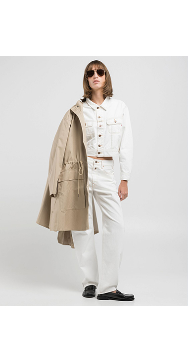 9Z1 ECO PLUS ホワイトデニムジャケット（セットアップモデル