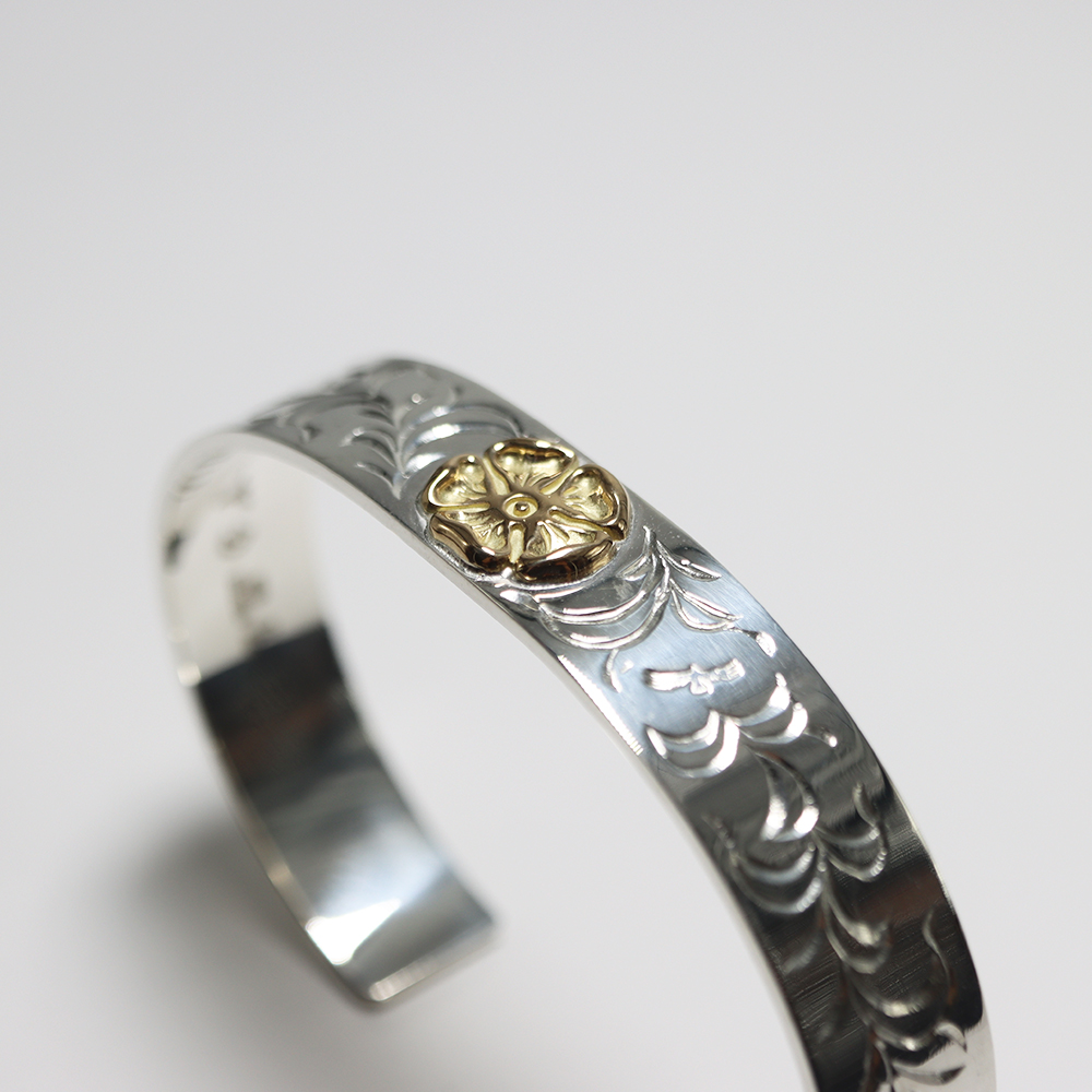 TADY&KING[ORDER ITEM]平打ちバングルK18ローズアラベスク 特注