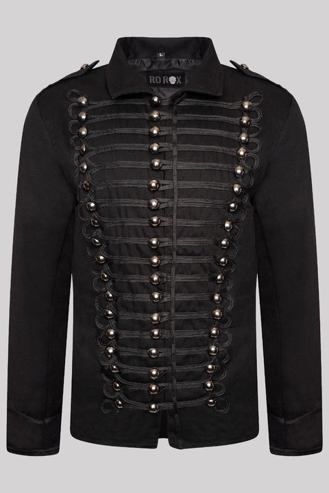 Men's Military Black Parade Gothic Jacket | Ro Rox Boutique | Ro Rox