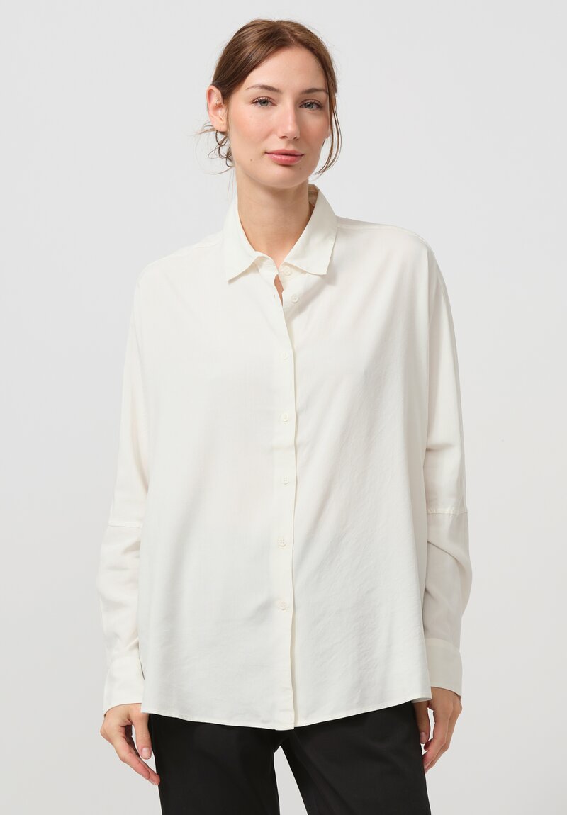 Casey Casey Silk Waga Soleil Shirt in Spun Natural | Santa Fe Dry