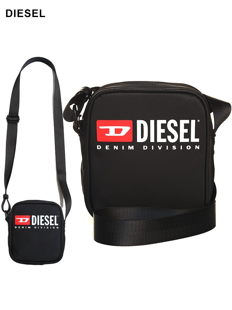DIESEL (ディーゼル) ロゴプリント ミニ ショルダーバッグ メンズ