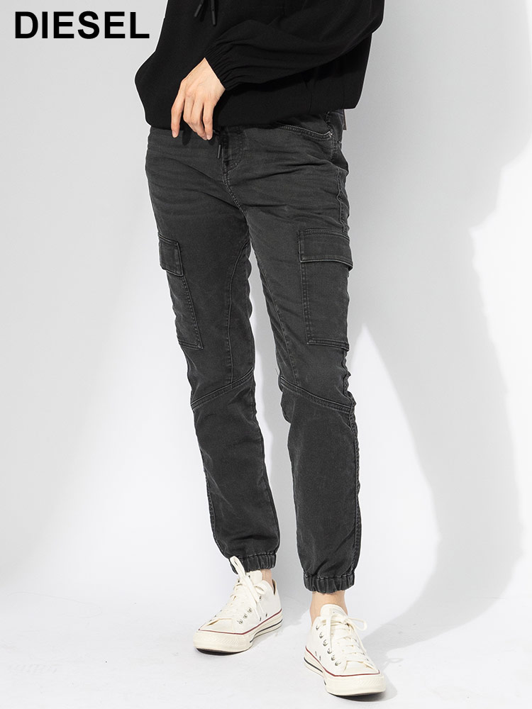 DIESEL (ディーゼル) ストレッチ カーゴポケット ジョグジーンズ D