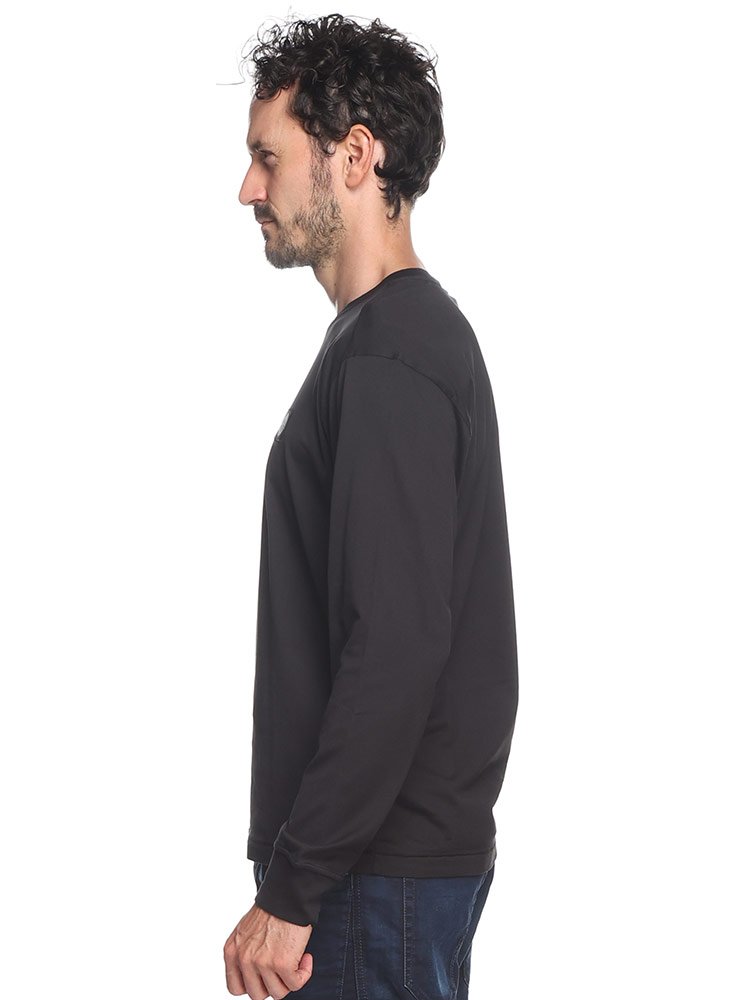 STONE ISLAND (ストーンアイランド) 胸ロゴ クルーネック 長袖 Tシャツ