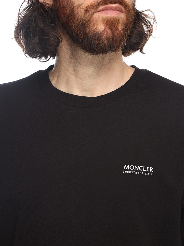 MONCLER (モンクレール) バックロゴプリント クルーネック 長袖 T
