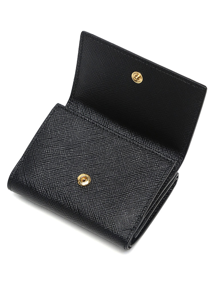 PRADA (プラダ) サフィアーノレザー スナップボタン開閉 コンパクト