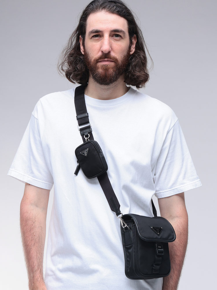 PRADA (プラダ) Re-Nylon ミニポーチ付き ショルダーバッグ