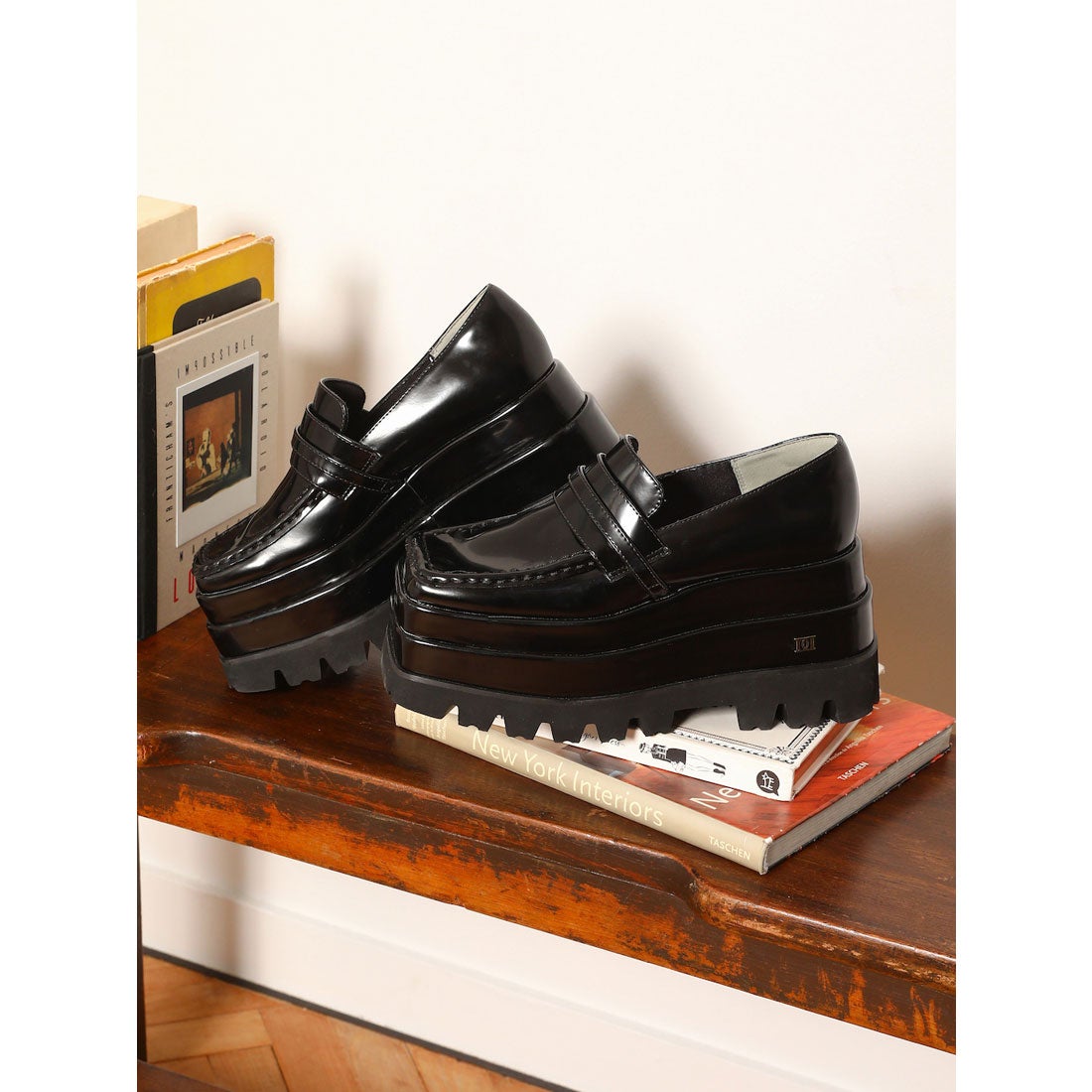 ダーリッチ Darich プラットフォームローファー （ブラック） -靴