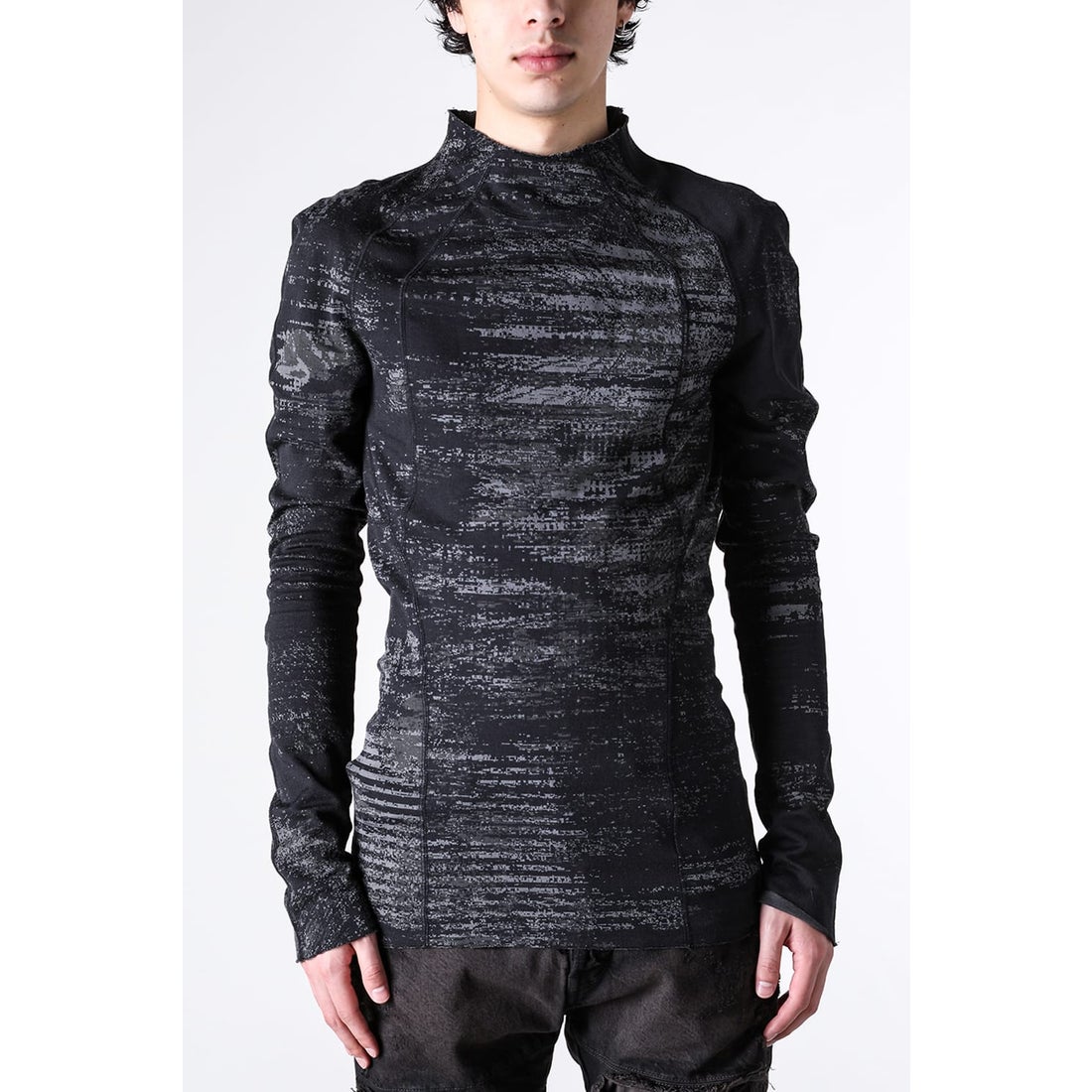 ユリウス JULIUS GRAPHICAL JACQUARD KNIT KNIT LONG SLEEVE T-SHIRTS