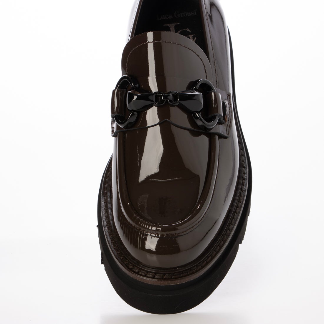 ルカ グロッシ Luca Grossi タンクソールビットローファー （ダーク