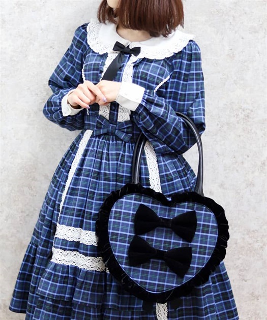 タータンチェックハートバッグ【期間限定価格】 | kawaii | axes femme