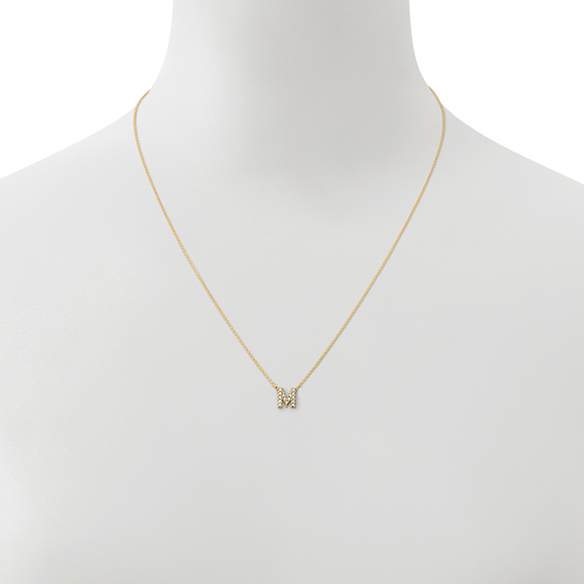 K18イエローゴールド ダイヤモンド イニシャルペンダントM | 高品質 金