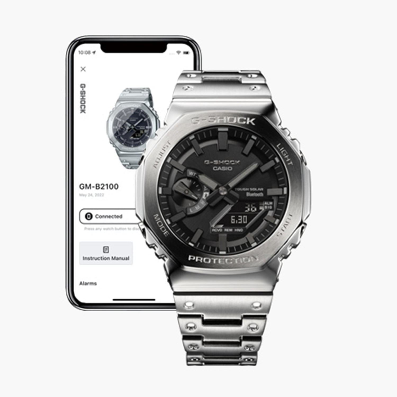 Gショック】フルメタル / スマートフォンリンク＆タフソーラー / GM
