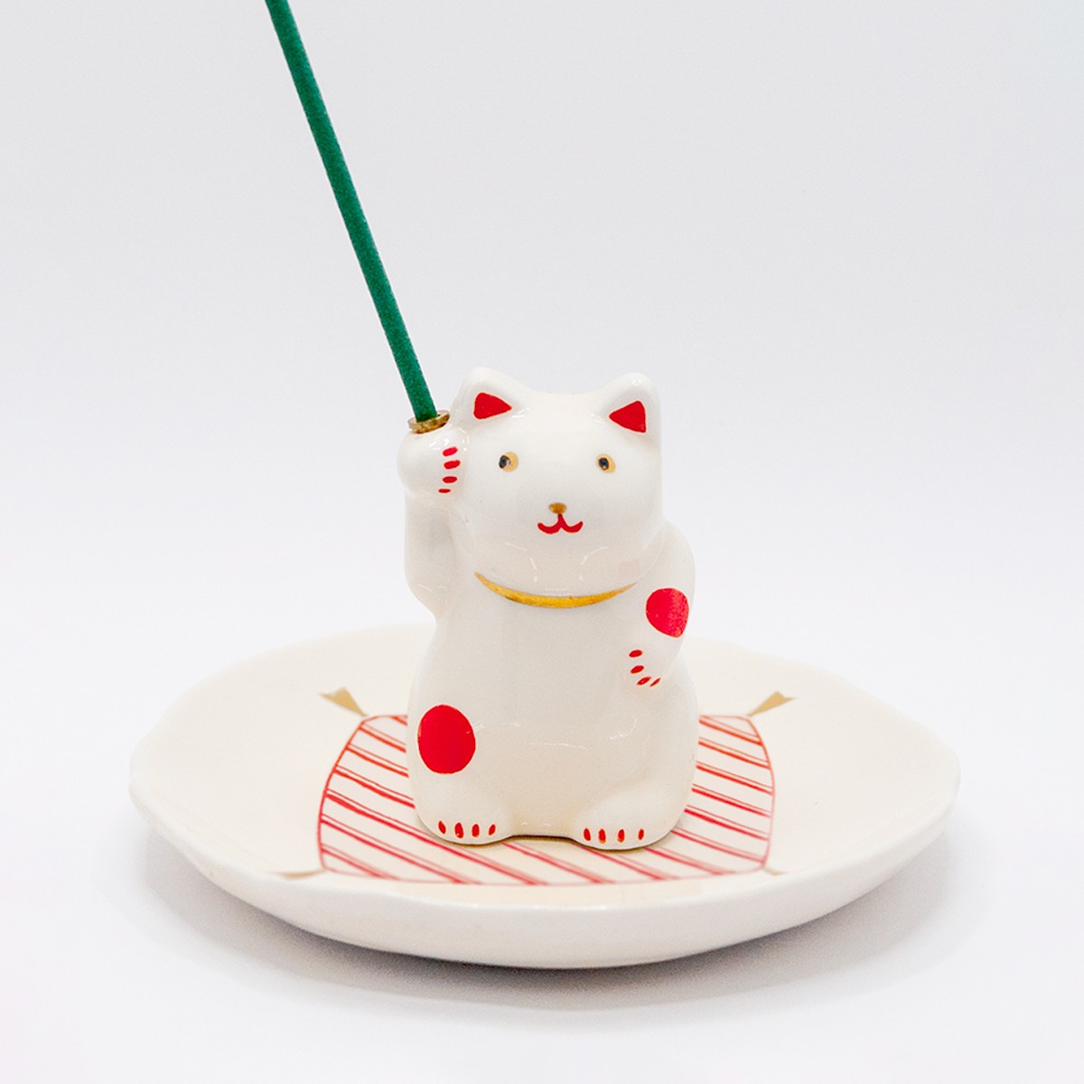 陶器『ZU0301F 香あそび 猫(黒ぶち)』｜【公式オンラインショップ